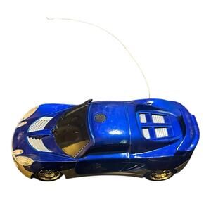 Vibrant Blue RC Car with Gold Details